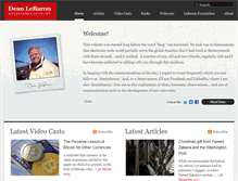 Tablet Screenshot of deanlebaron.com